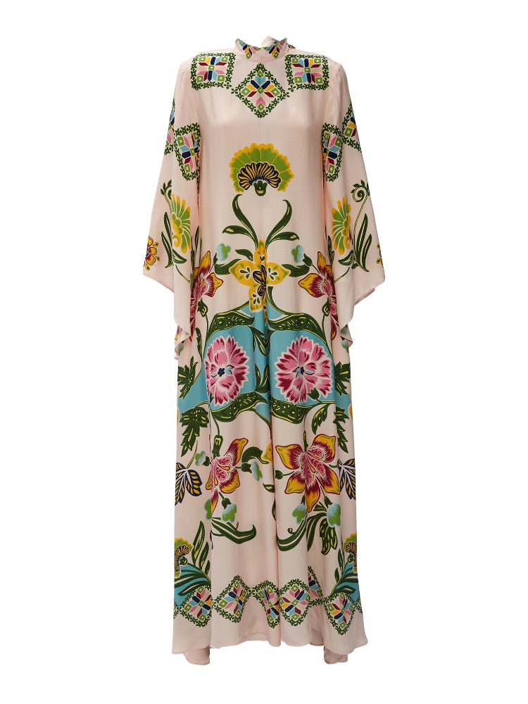 Magnifico Printed Maxi Dress - Pebbled Sable