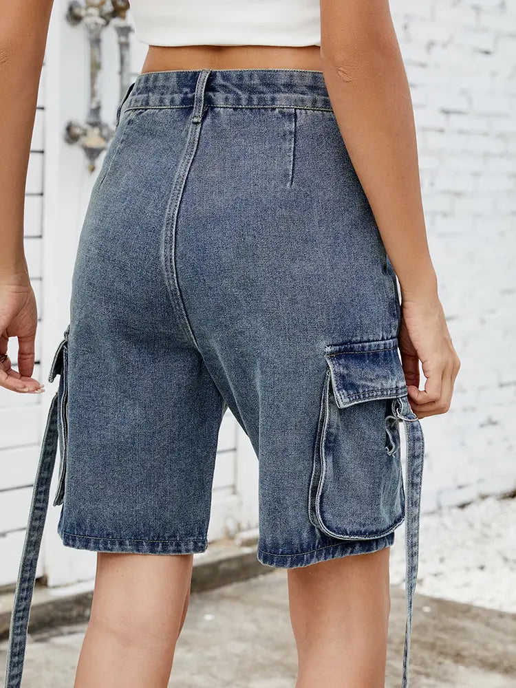 Shorts cargo délavés tendance d'été