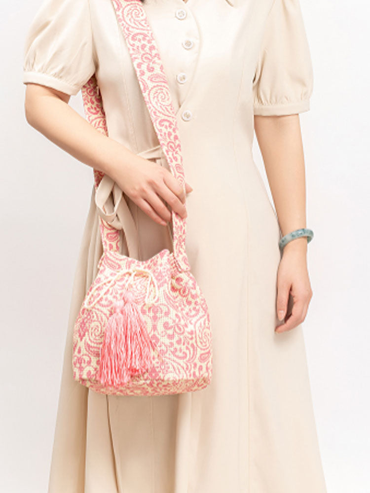 Sac à bandoulière en toile imprimée