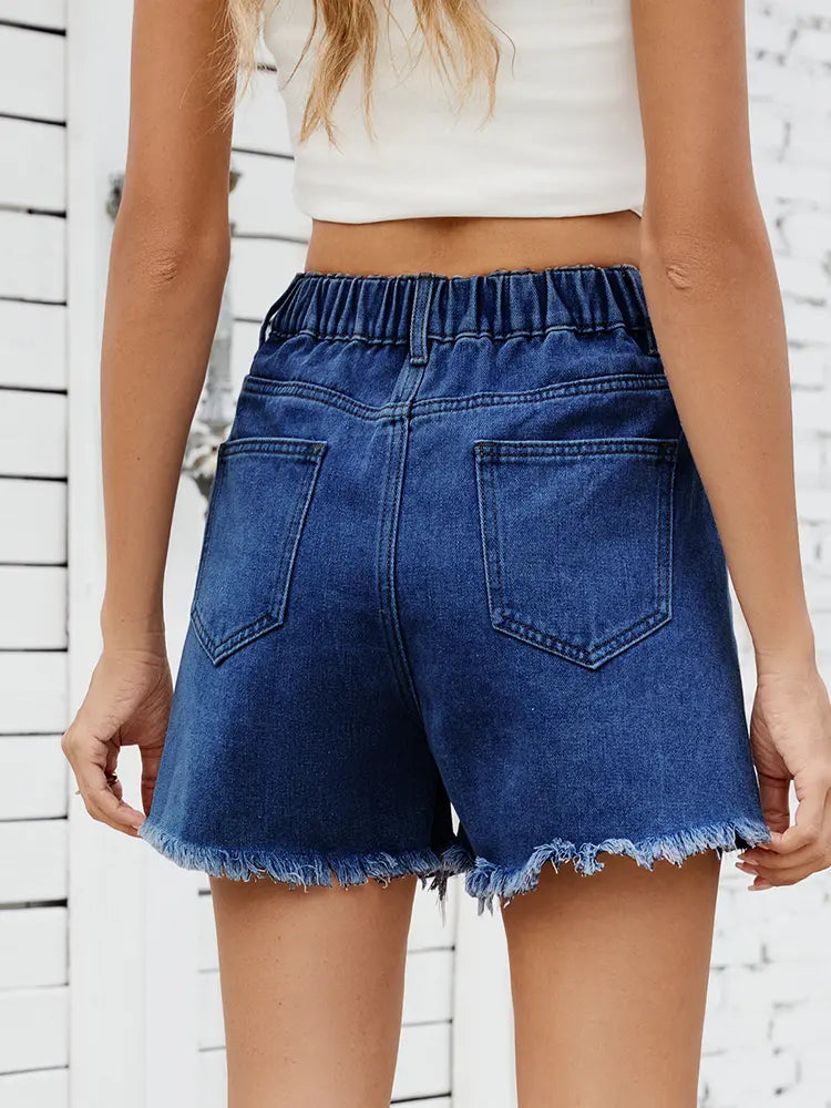 Shorts din denim pentru slăbire de vară