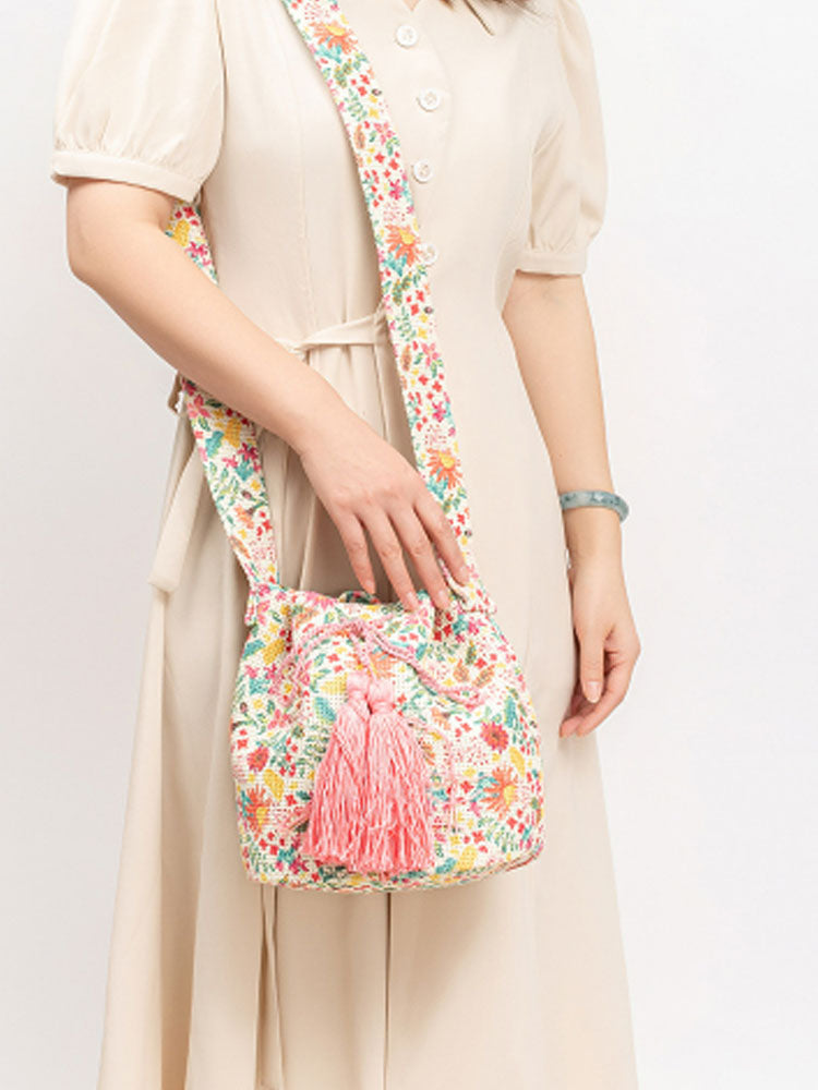 Sac à bandoulière en toile imprimée