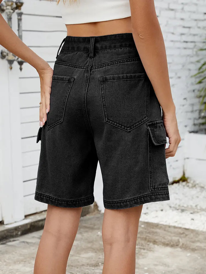 Sommer Gate Stil Denim Shorts