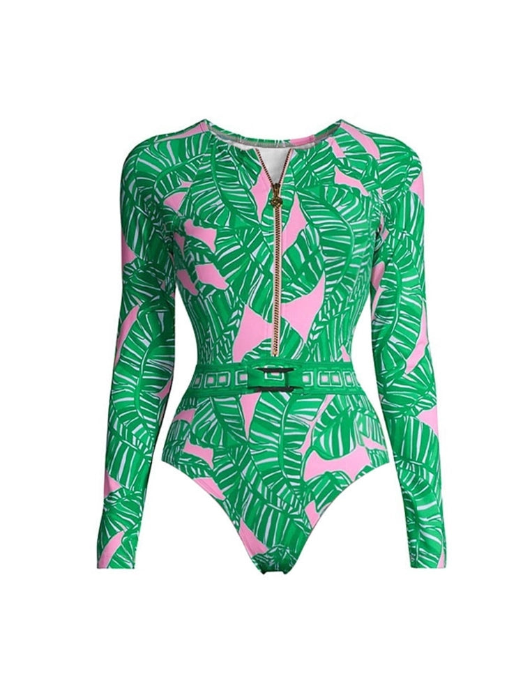 Groene bedrukte surfshorts set