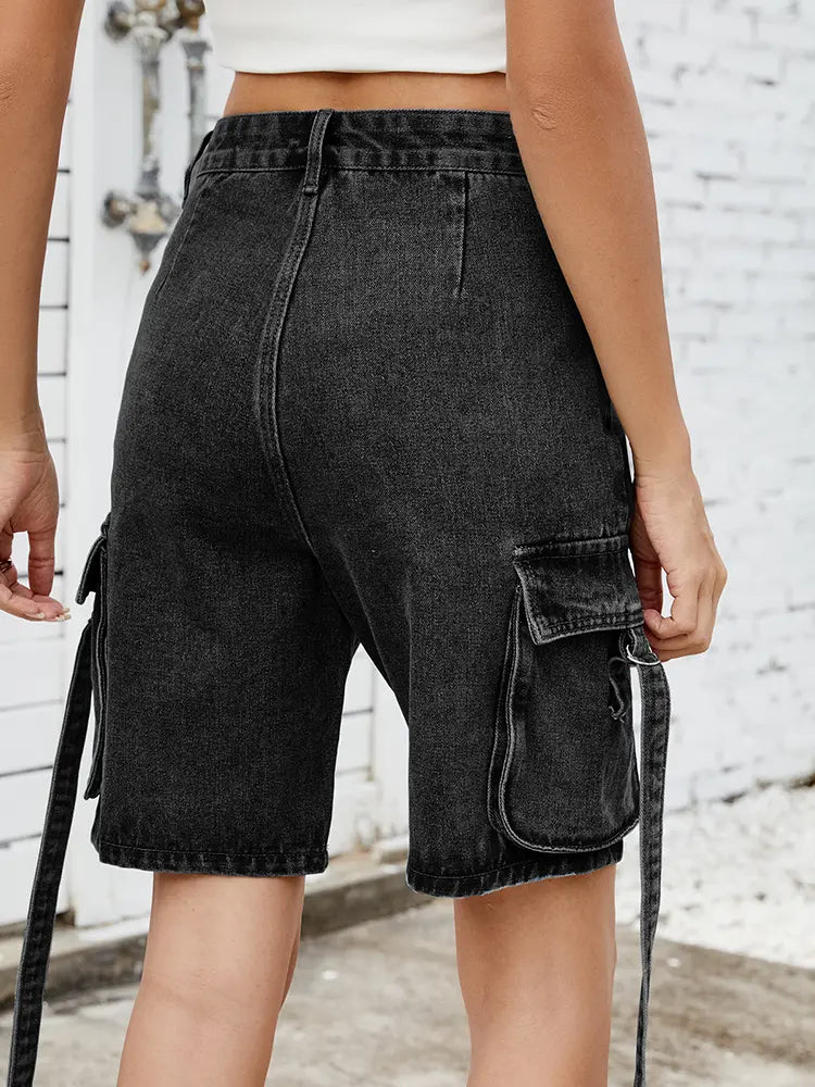 Shorts cargo délavés tendance d'été