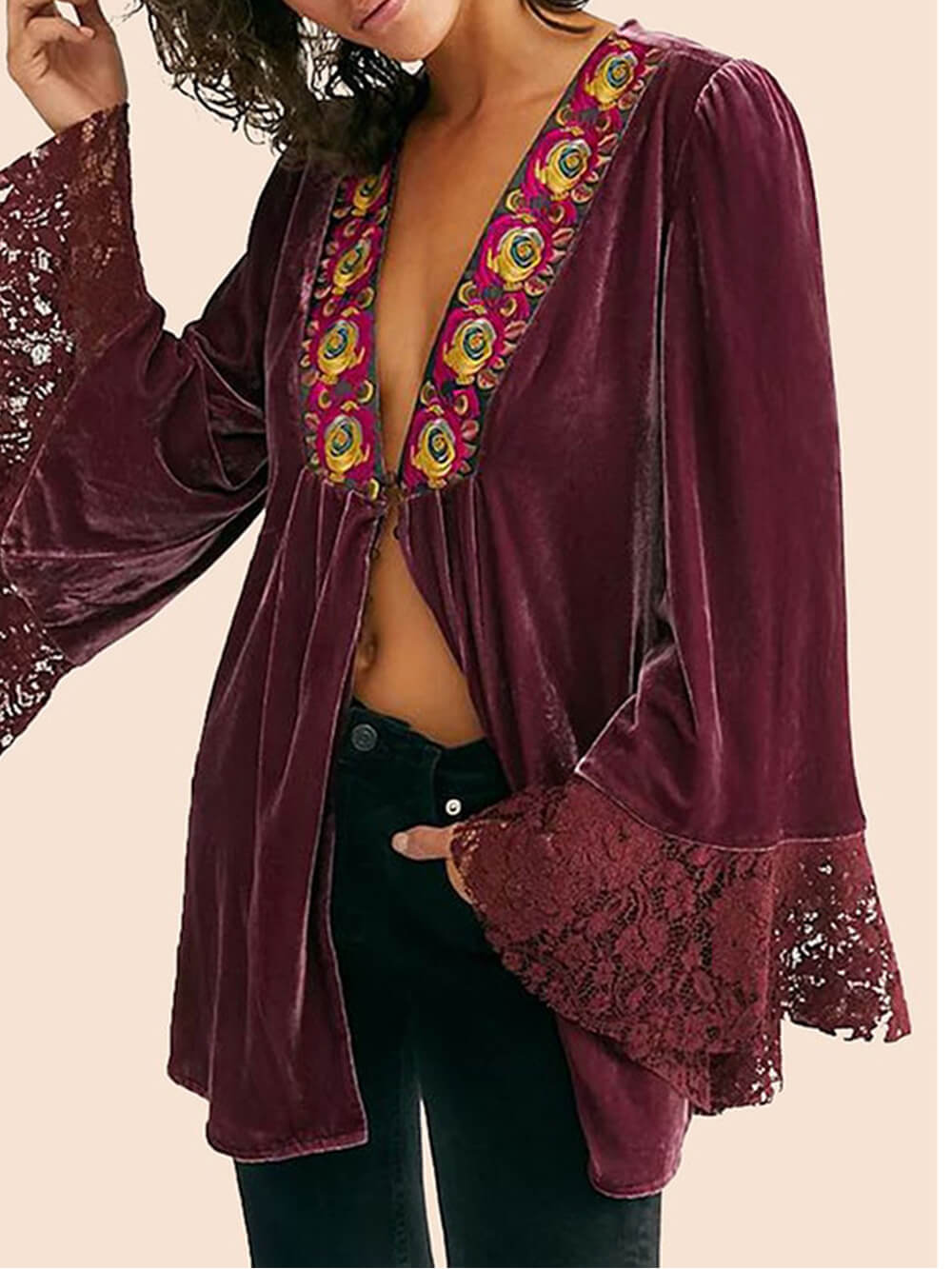 Free People - Veste en velours Wanderlust