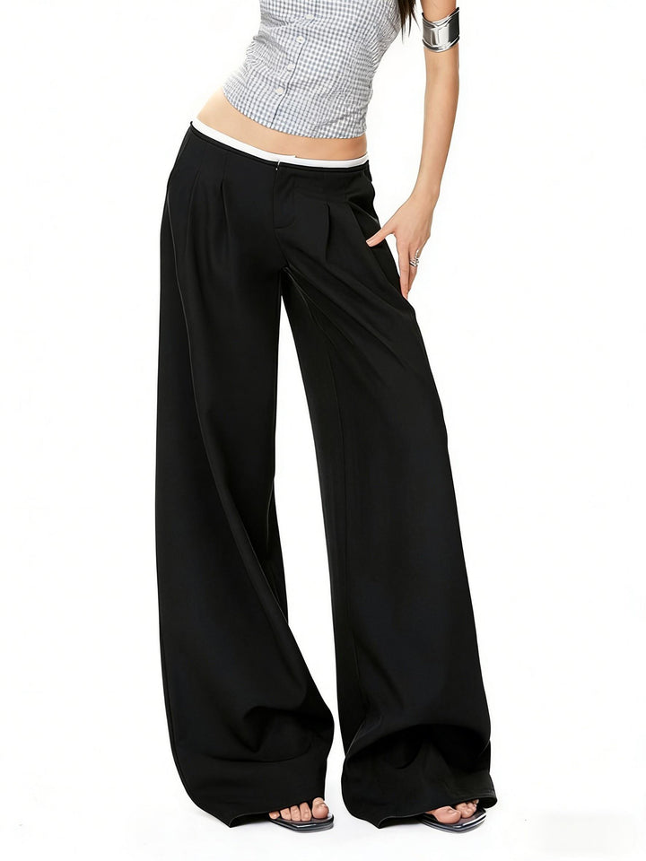 Effortless Pleated Wide Leg Trousers
