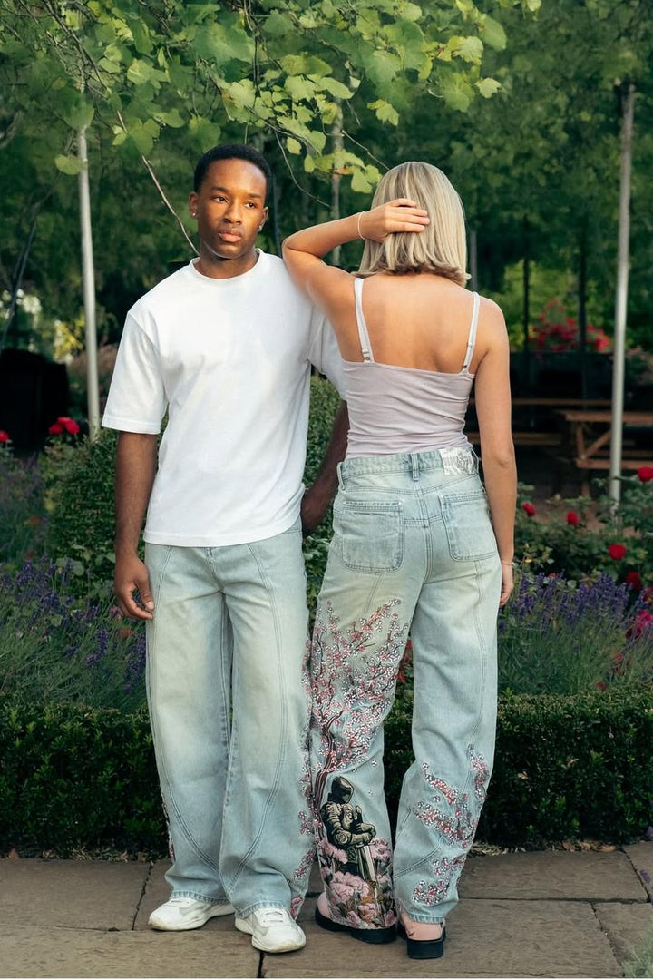 Blossom Sentinel Embroidered Jeans