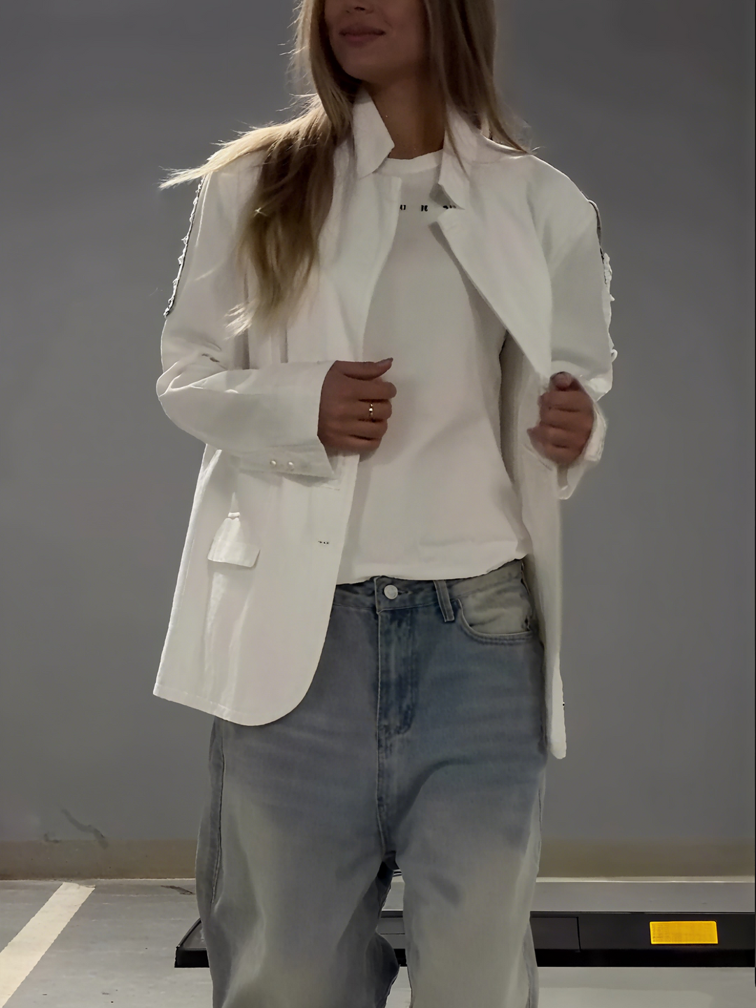 Reversible Denim Blazer Jacket