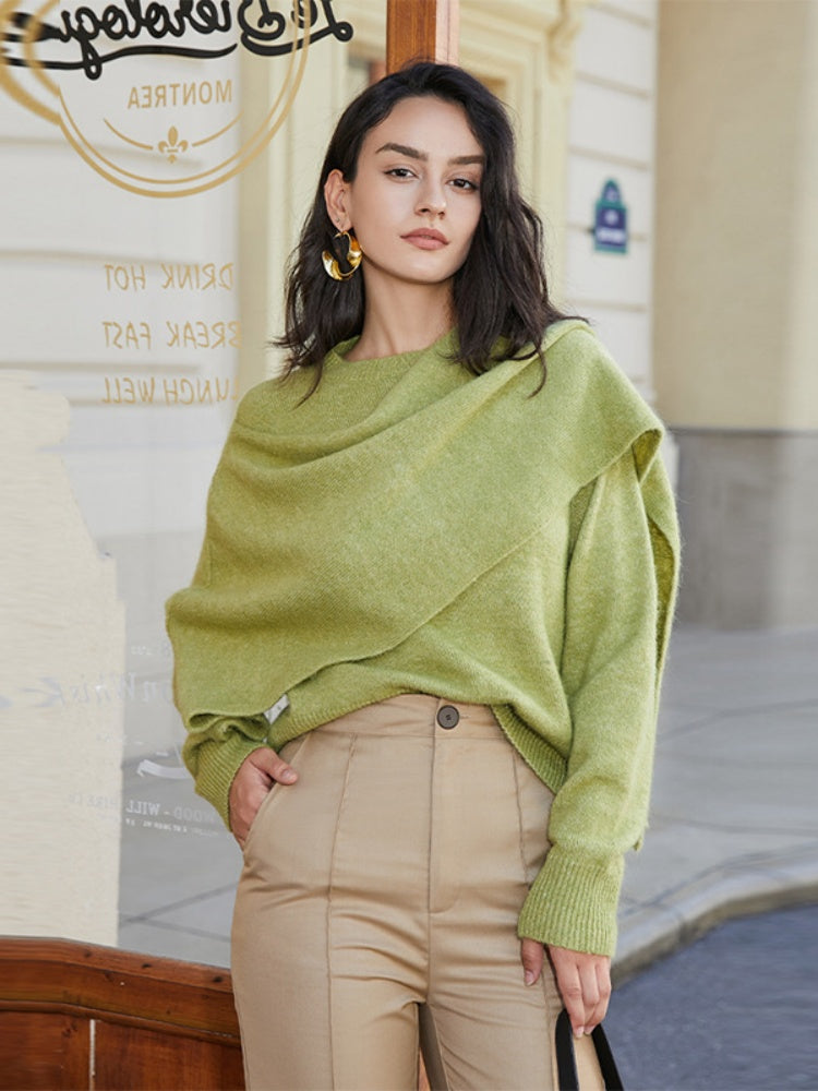 Herbst-Winter Vielseitiger Pullover aus Kerngarn