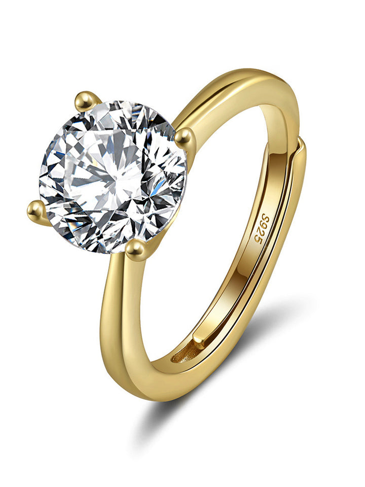 Anillo Dusk Is Mine chapado en oro de 18 quilates