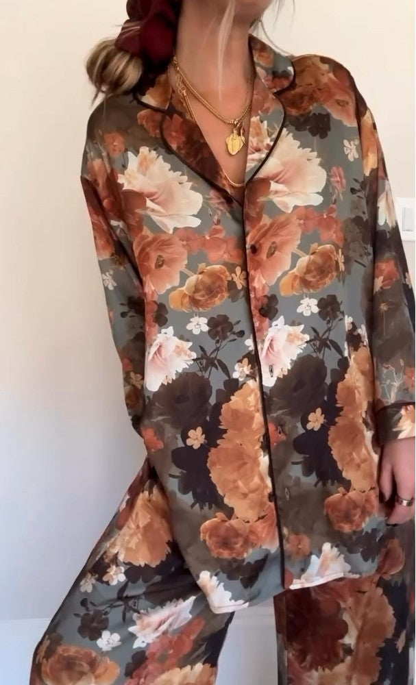 Pigiama in raso Peony