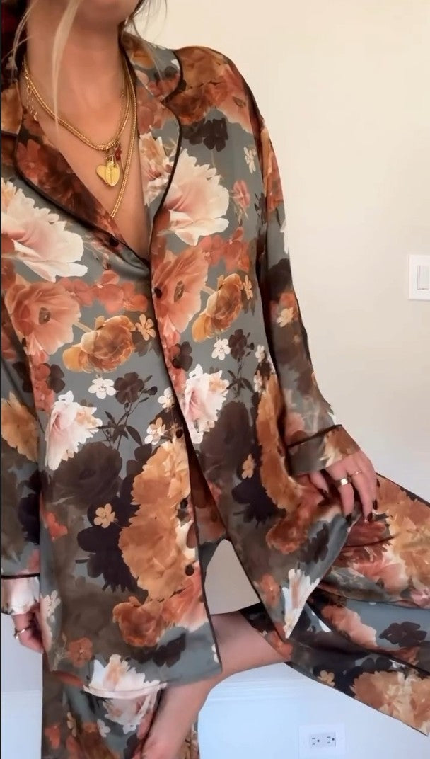 Pigiama in raso Peony