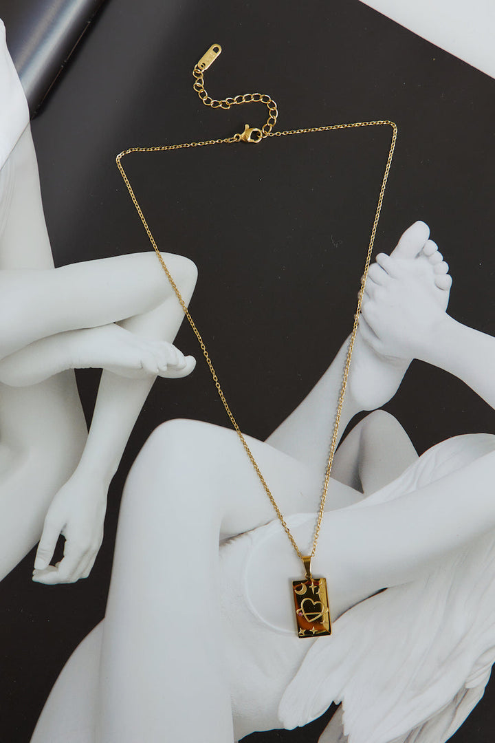 18K Gold Plated My Beating Heart Necklace Gold