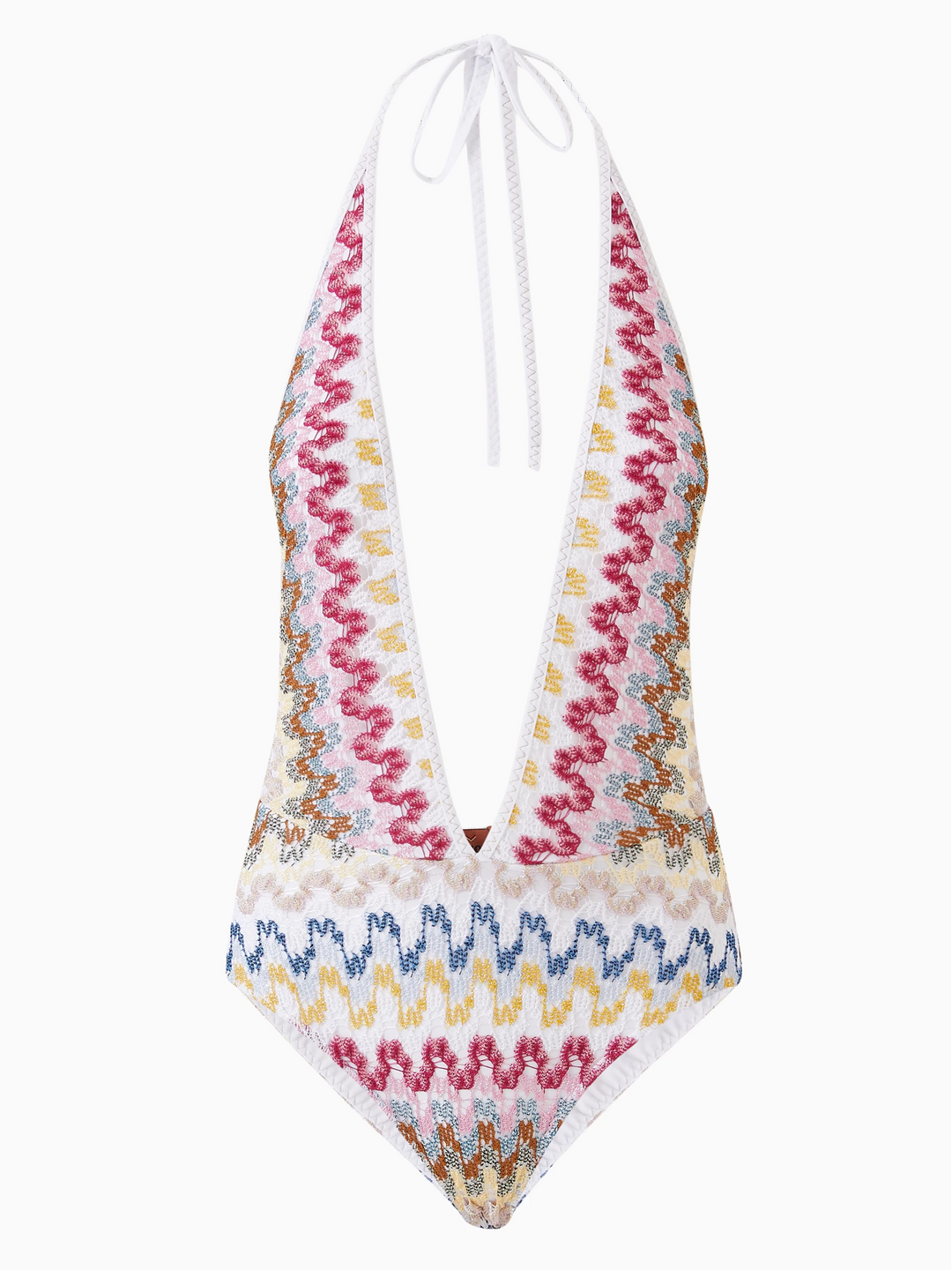 V Neckline One-Piece Swimsuit