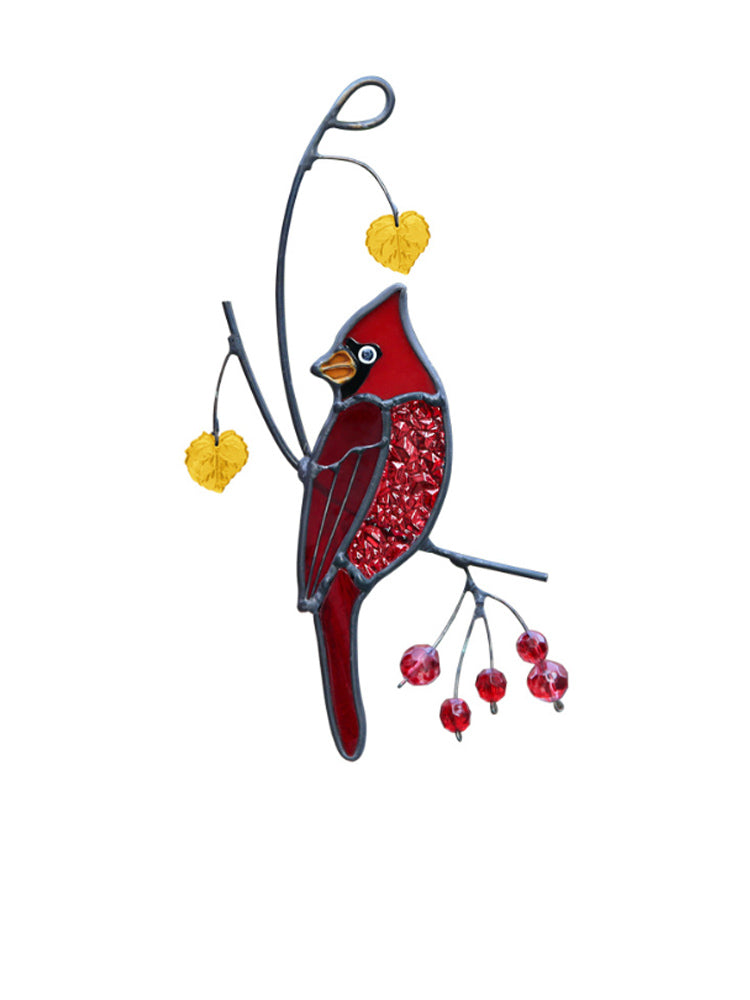 Wisząca dekoracja „Uroczy czerwony ptak”.