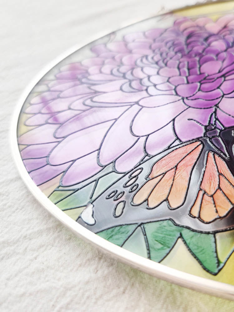 Πεταλούδα και λουλουδάτο μοτίβο» Κρεμαστή διακόσμηση