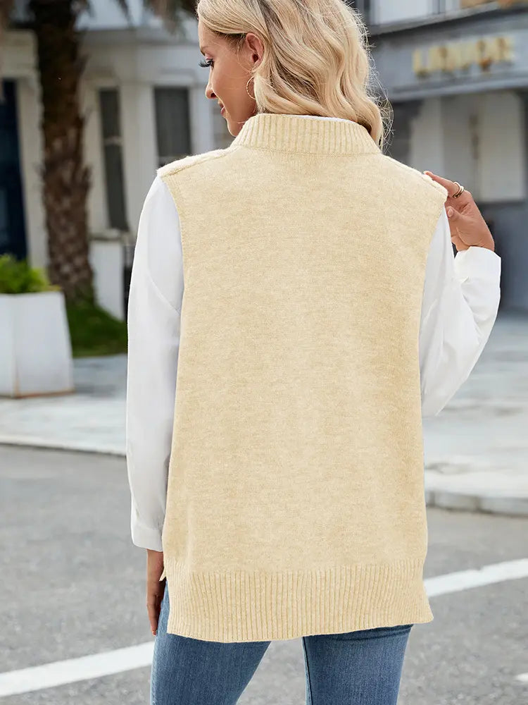 Gilet in Maglia Relaxed a V