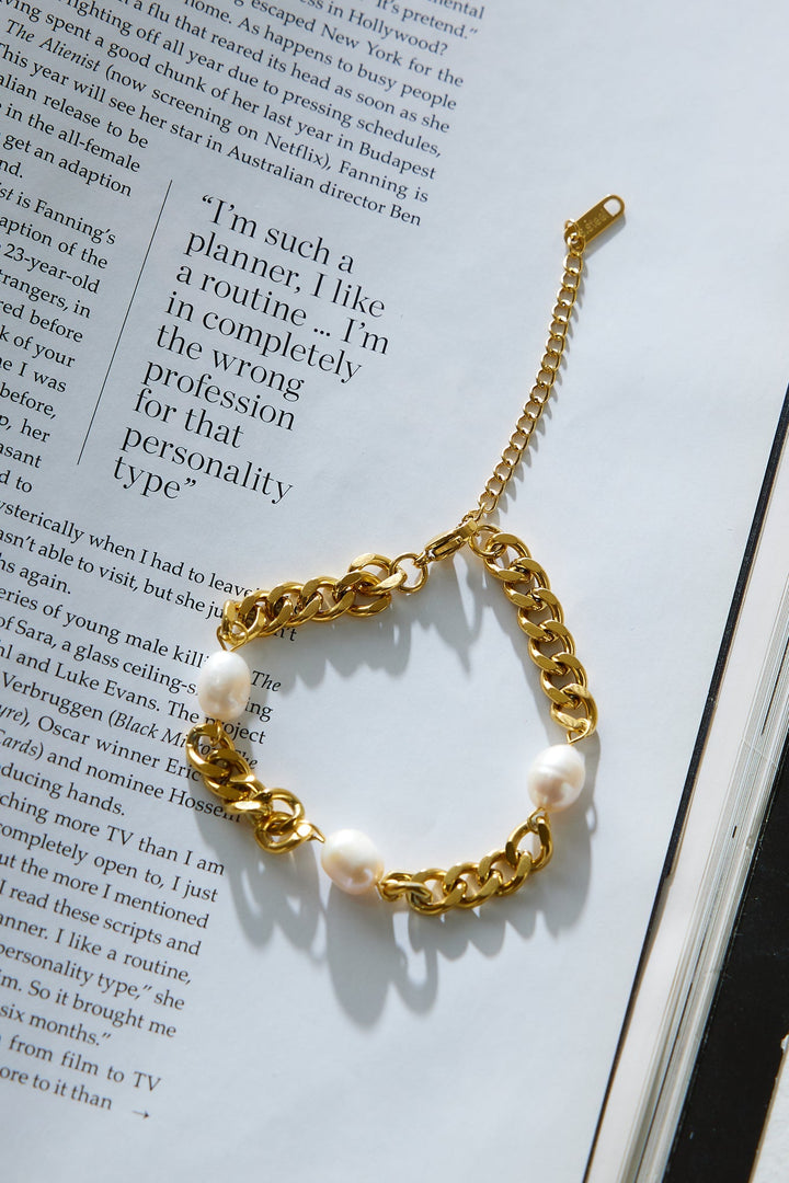 18k Gold Plated Chain na Makikitang Bracelet Gold