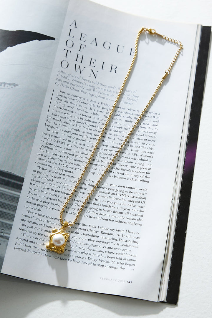 Vintage Love náhrdelník pozlacený 18k zlatem
