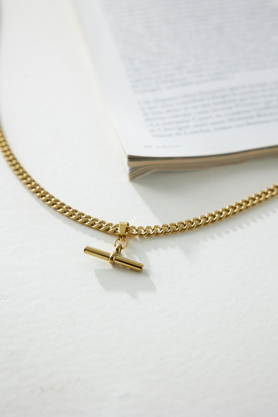 Halskette „Locked In Heaven“ aus 18 Karat vergoldetem Gold