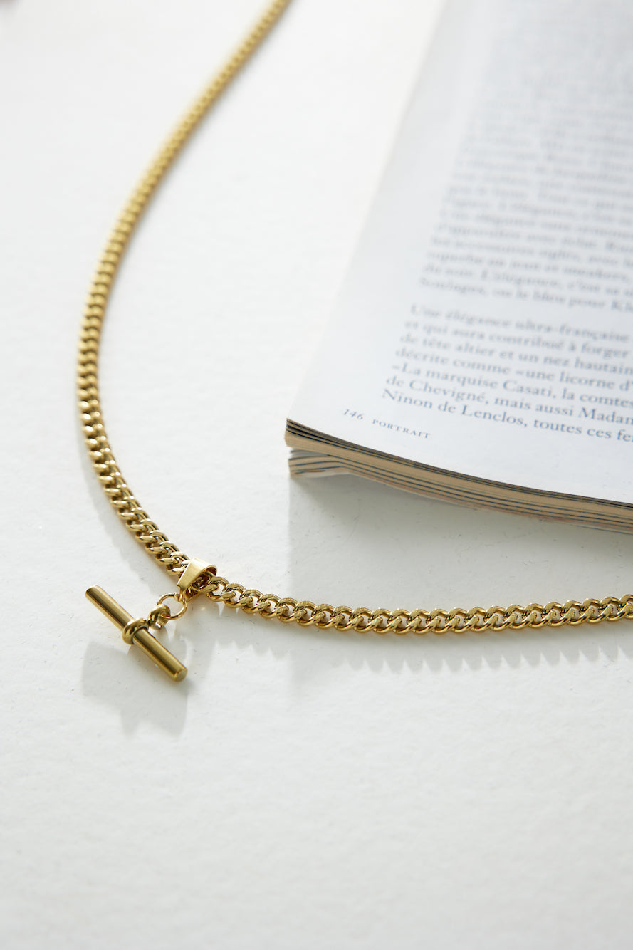 Halskette „Locked In Heaven“ aus 18 Karat vergoldetem Gold