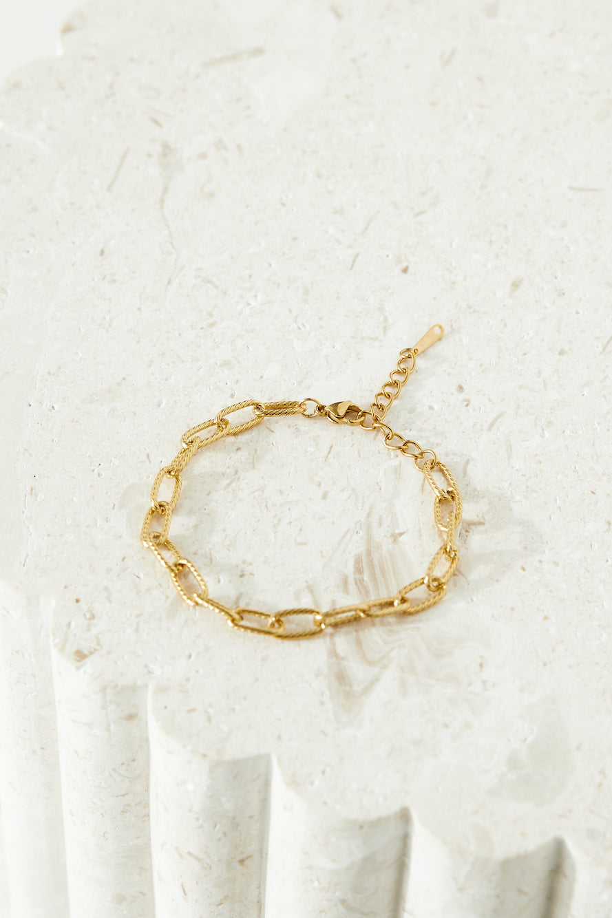 18k Gold Plated Chain Ng Luxe Bracelet Gold