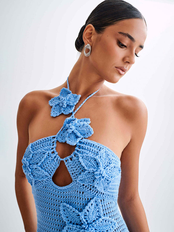 Μάξι Φόρεμα Kyla Floral Crochet