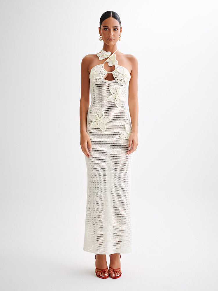 Kyla Floral Crochet Maxi Dress Boiilife Kyla Floral Crochet Maxi Dress Boiilife