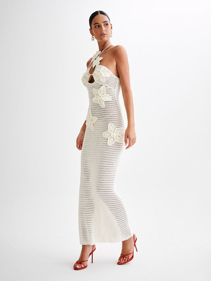 Kyla Floral Crochet Maxi Dress