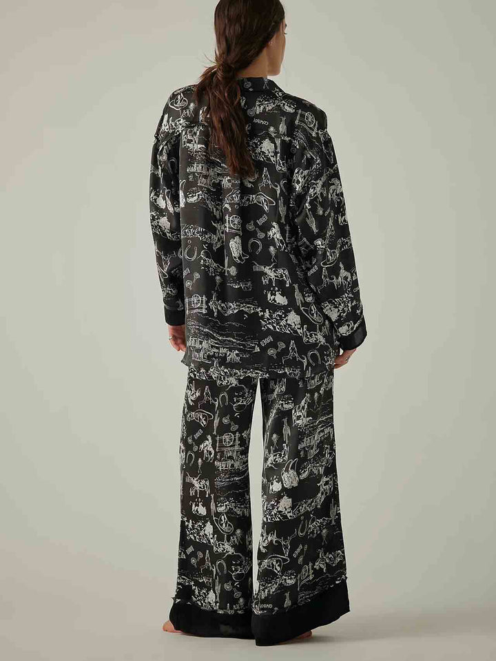 Rustieke pyjamaset met combo