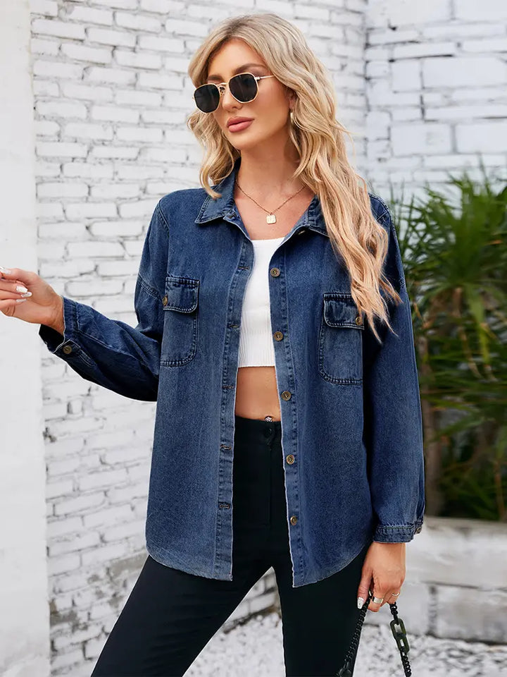 Spring Denim Relaxed Fit Shirt