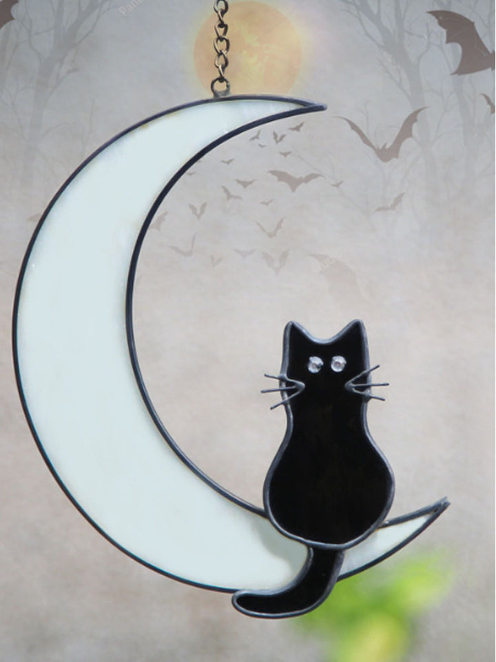 Kitty on the Moon" Hanging Decoration