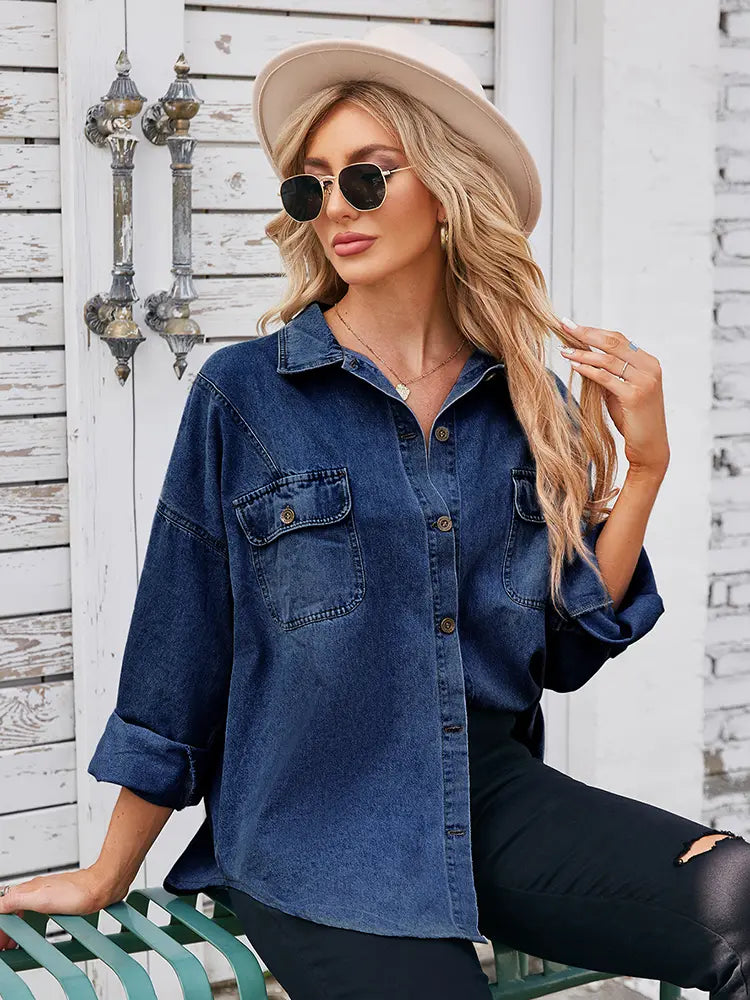 Spring Denim Relaxed Fit Shirt