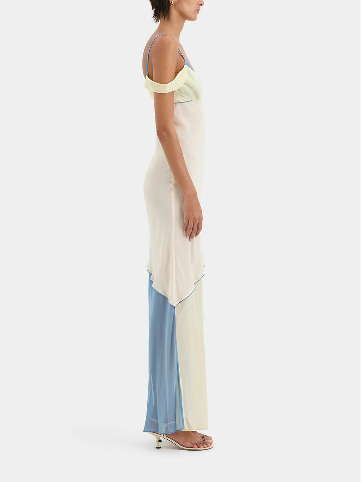 Thames Splice Midi Dress