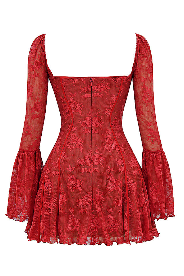 Koronkowa gorsetowa sukienka w stylu vintage