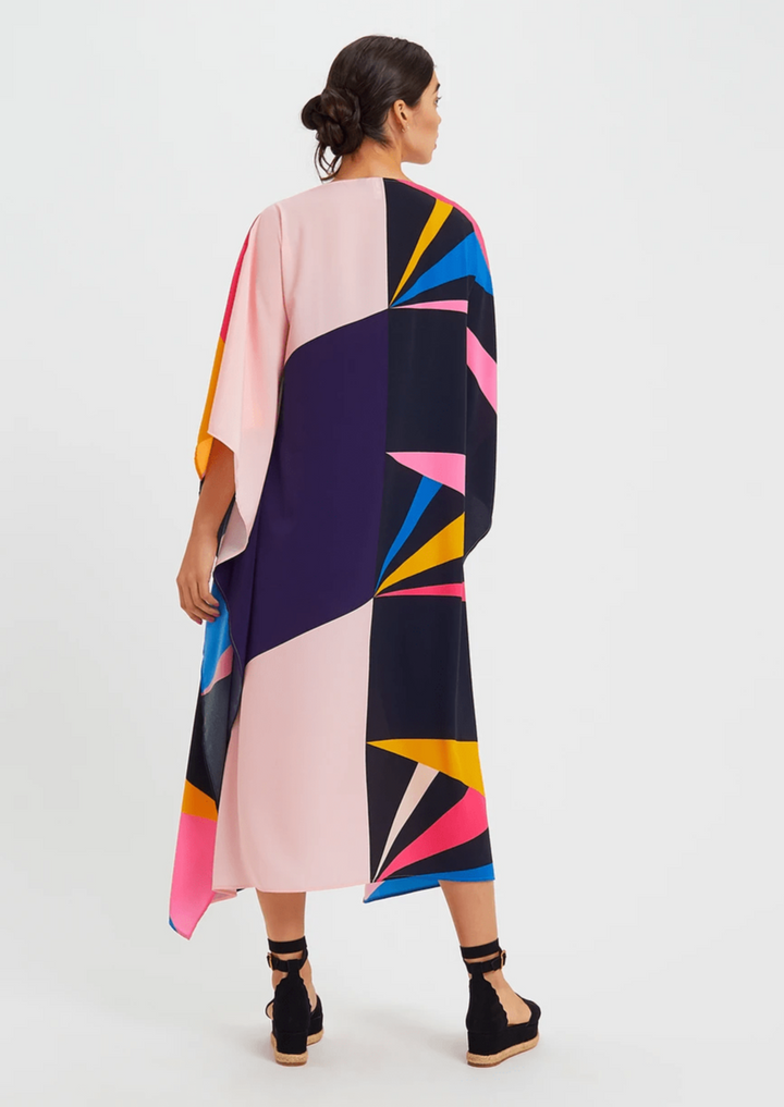 Caftan haut de gamme en toile colorée