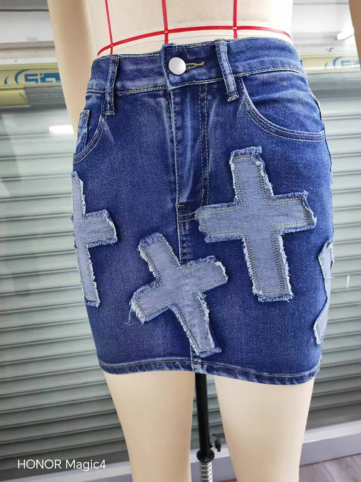 Designerski haft krzyżykowy Denim