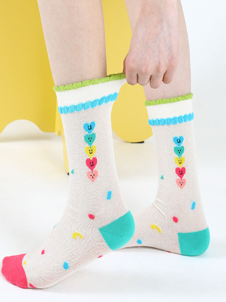 Süße Socken mit Bären-Motiv