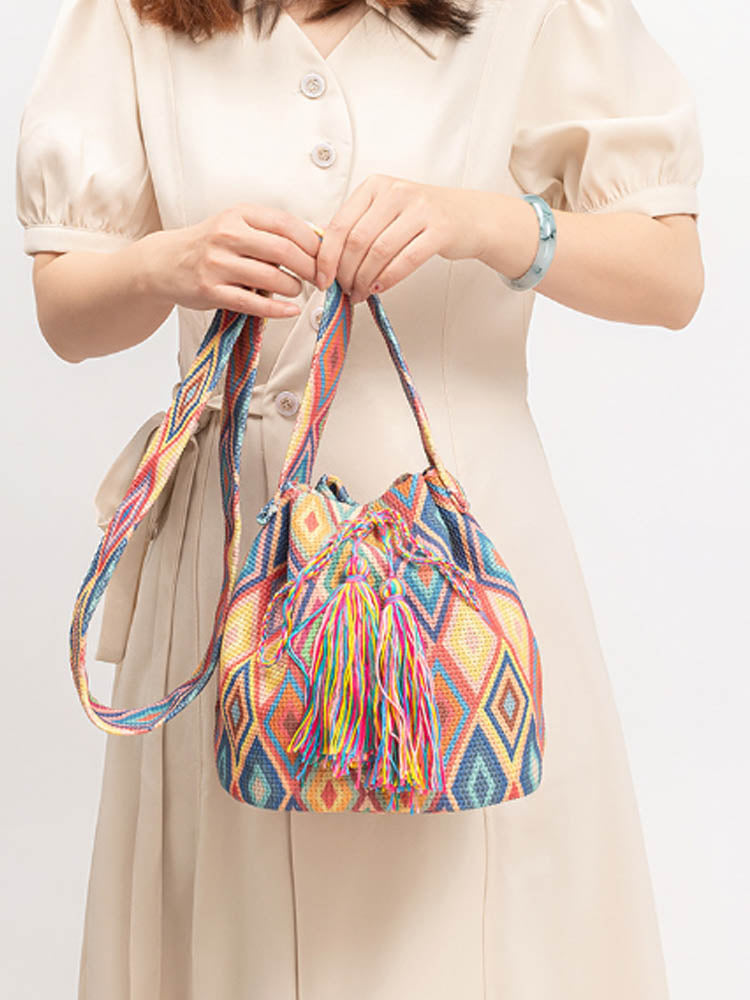 Sac à bandoulière en toile imprimée