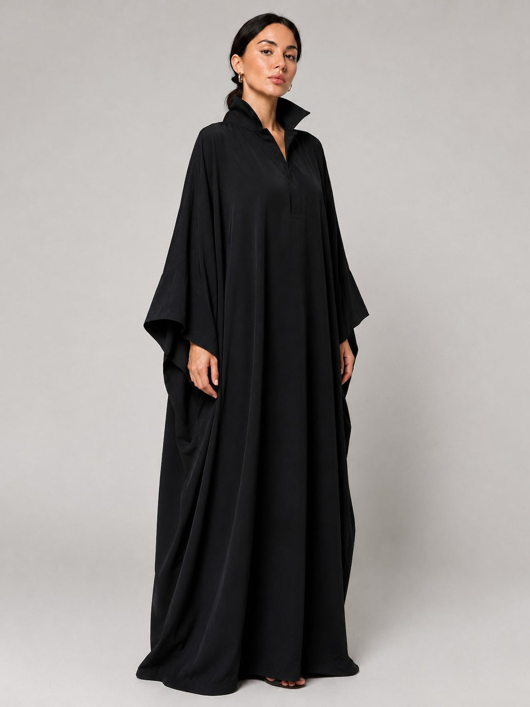 Oversized Draped Kaftan Maxi Dress