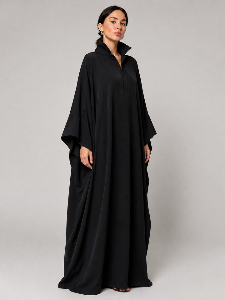 Oversized Draped Kaftan Maxi Dress