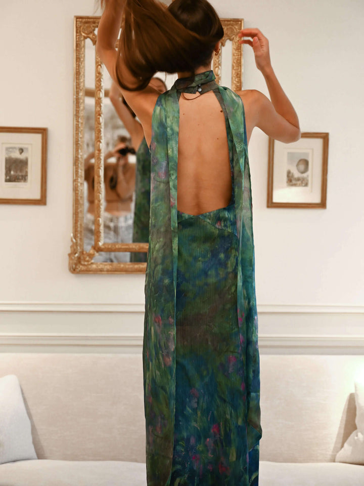 Monet maxi Dress - Irises