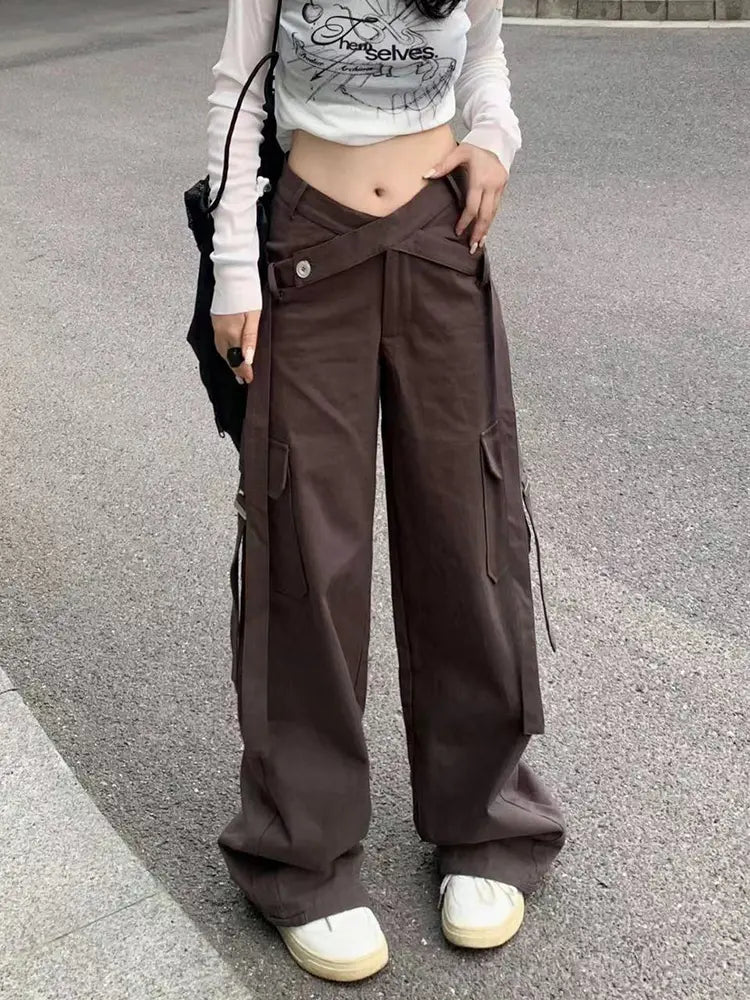 Vintage vysokokapacitní cargo kalhoty