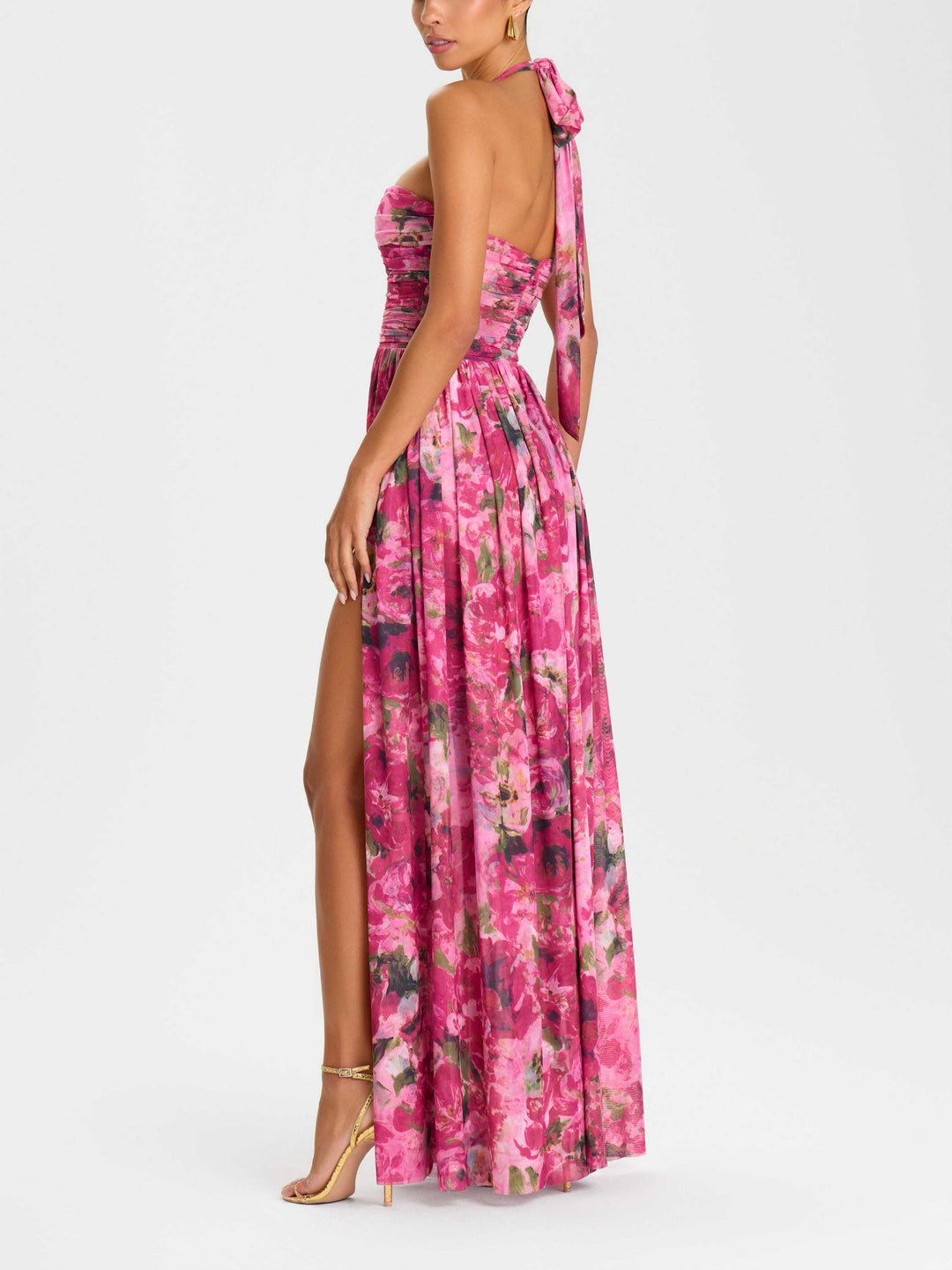 Aria blomster maxi-kjole