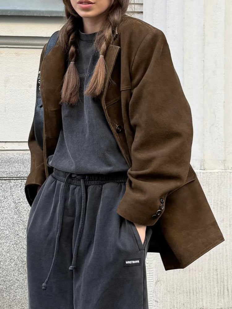 Matte semsket blazer