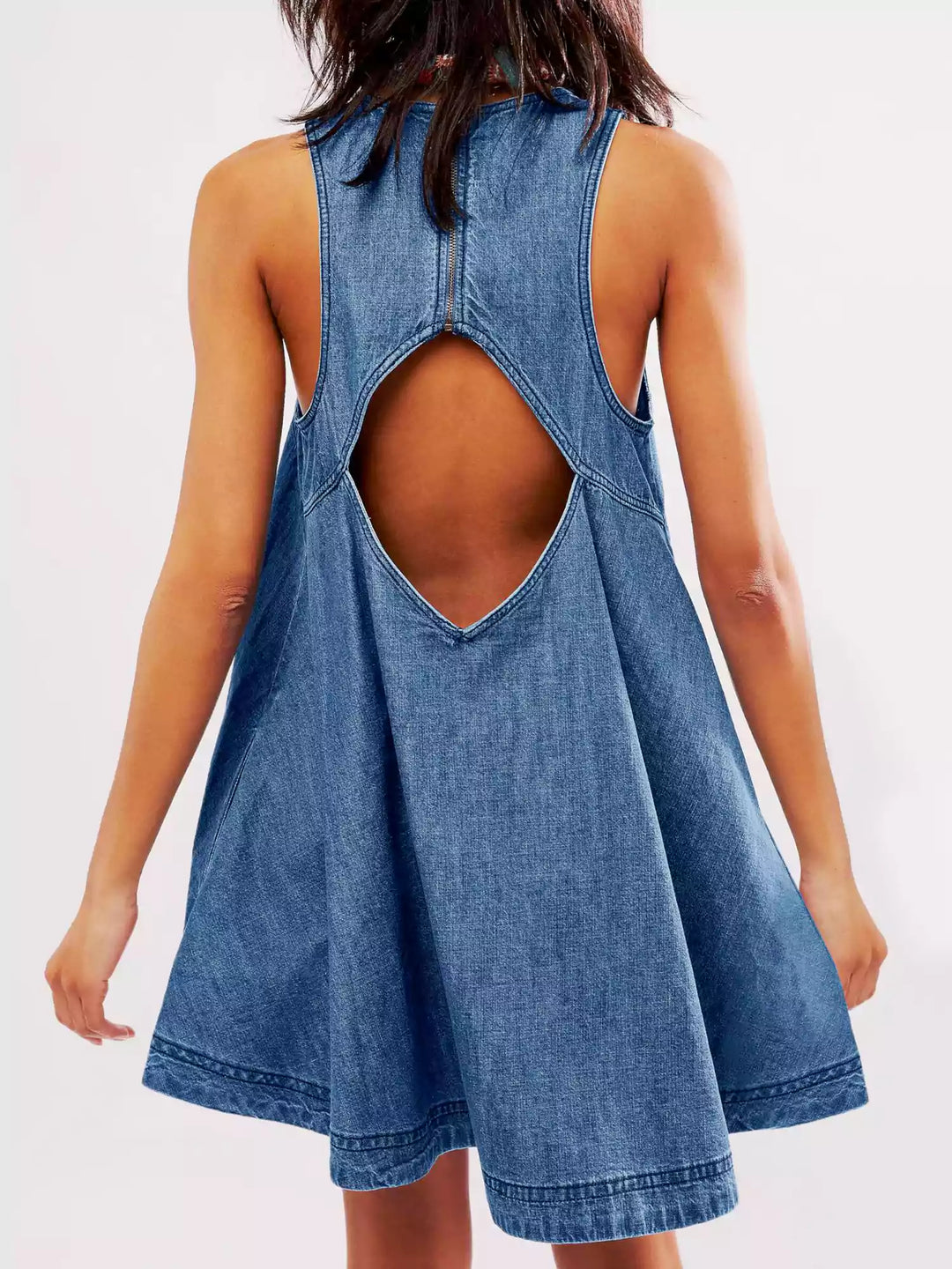 Sunset Stroll Denim Mini Dress