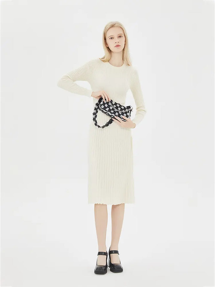 Checkerboard Chain Top Handle Shoulder Bag