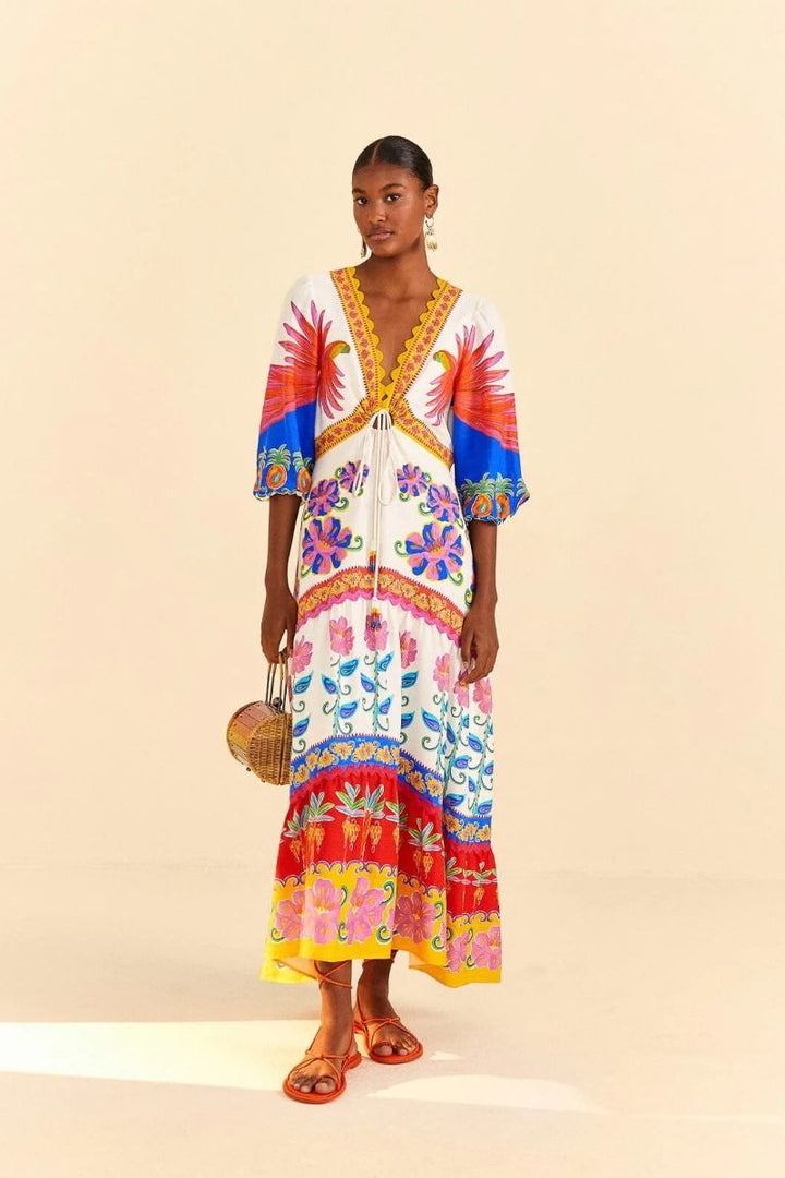 Vivid Garden Maxi Dress