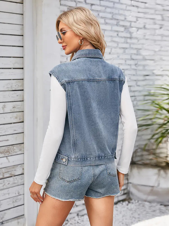 Nalabhan na Classic Denim Vest