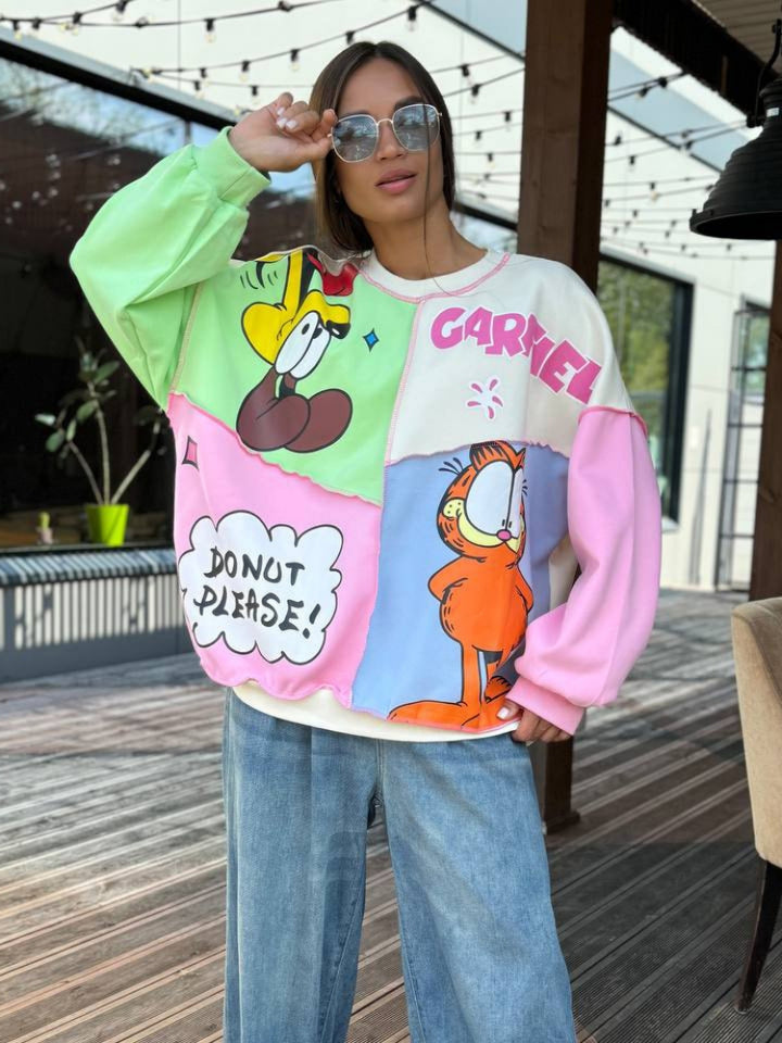 Anime Print Sweatshirt